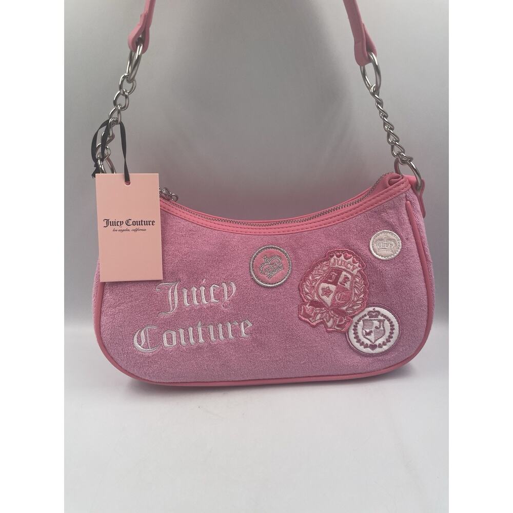 NWT Juicy Couture Girls Rule Shoulder Bag - Cherry Blossom Pink